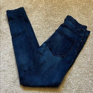 Express Dark Indigo Women's Skinny High Rise Legging Jeans Size 4R